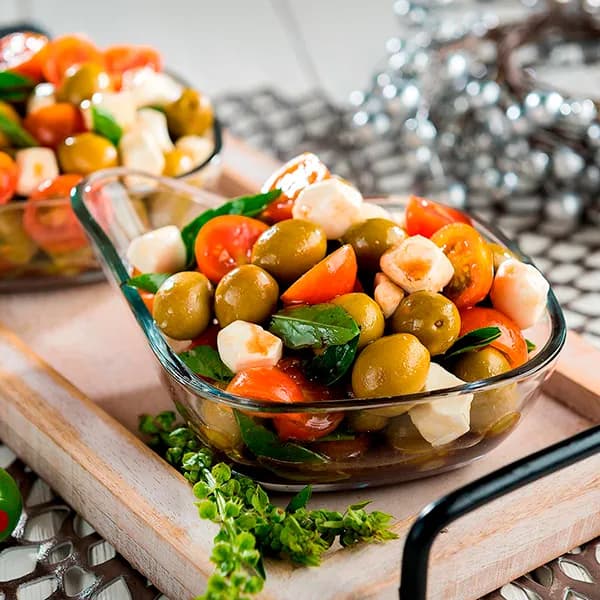 Ensalada Caprese de Aceitunas